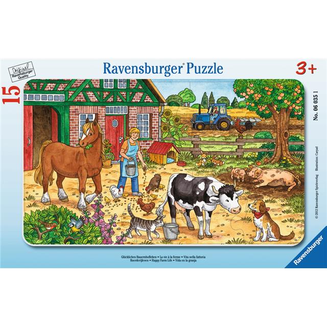 Ravensburger sestavljanka Kako se hranijo živali na kmetiji 15d
