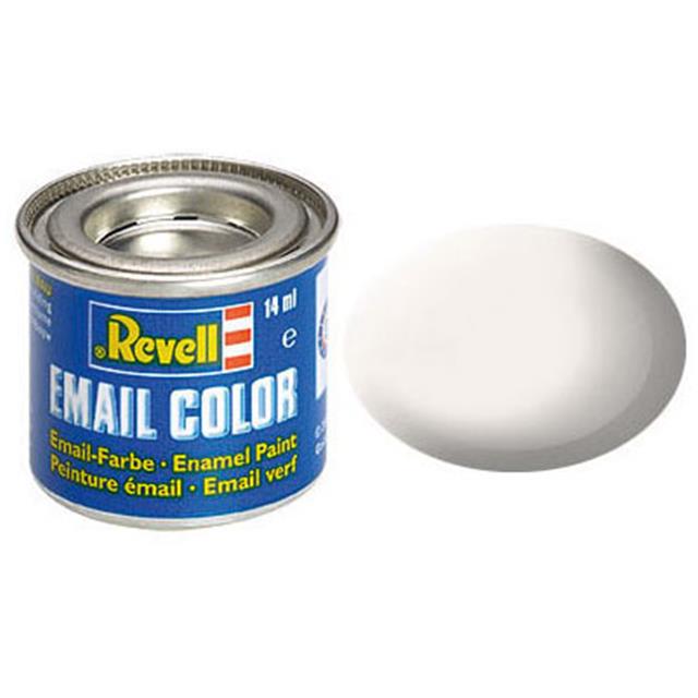 Revell BARVA 105 - Email Color, White, Matt, 14ml, RAL 9001