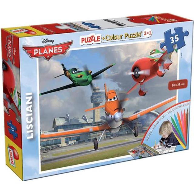 SESTAVLJANKA 2-STRAN. 2v1   FLOMASTRI 35 KOS PLANES