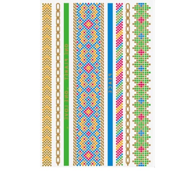 Začasni metallic tattoo - Neon Ring