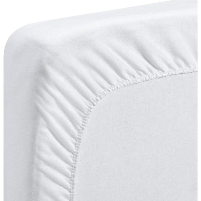 Nepremočljiva elastična Jersey rjuha 70 x 140 cm bela 100% bombaž 770321