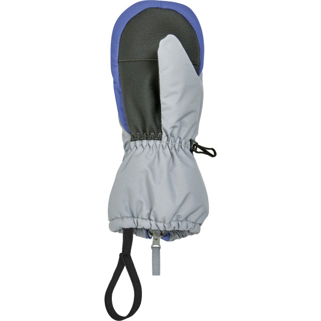 Rokavice smučarske za otroke na prst na zadrgo sive 422029