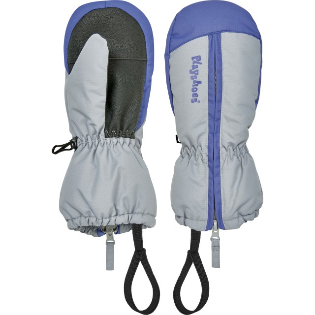 Rokavice smučarske za otroke na prst na zadrgo sive 422029