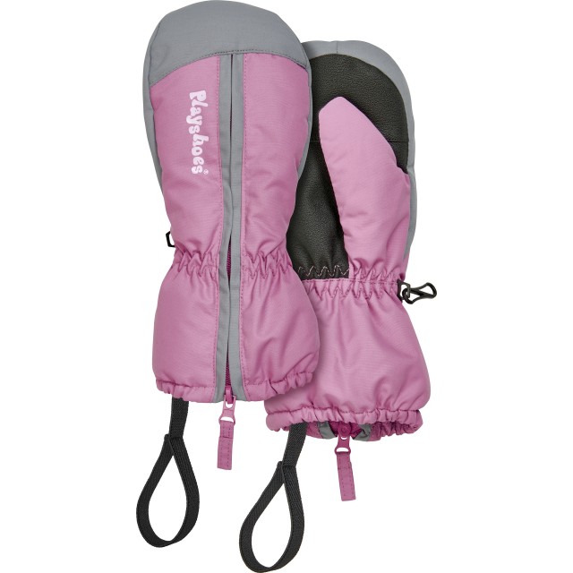 Rokavice smučarske za otroke na prst na zadrgo pink 422029