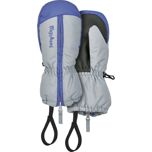 Rokavice smučarske za otroke na prst na zadrgo sive 422029