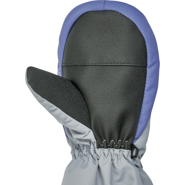 Rokavice smučarske za otroke na prst na zadrgo sive 422029