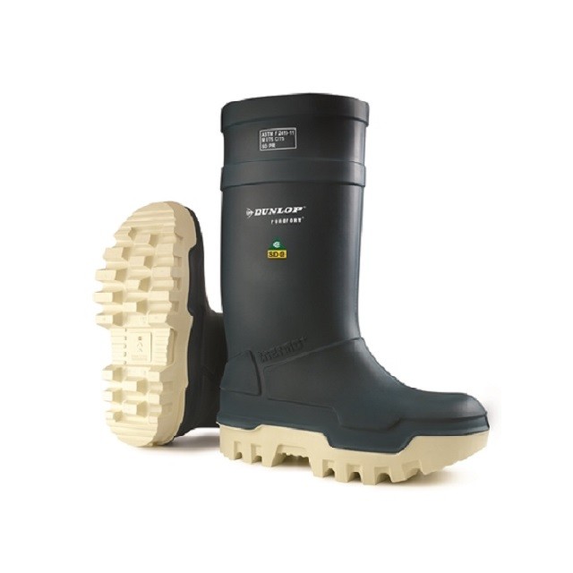 Moški varnostni gumijasti Dunlop Purofort Thermo PU škornji zaščita S5 številke 37 - 48