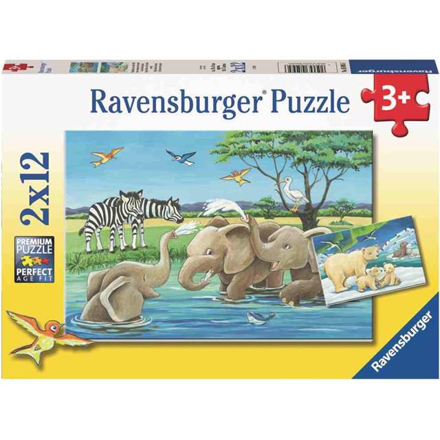 Ravensburger sestavljanka Živali sveta 2x12d