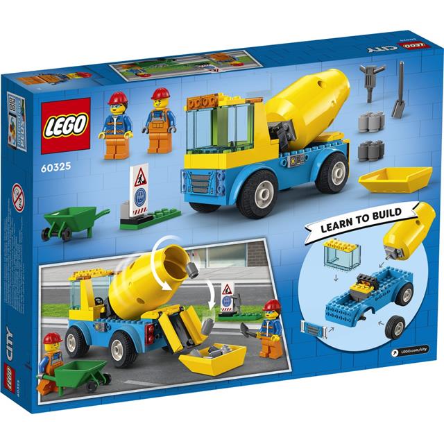 Lego 60325 City Great Vehicles Tovornjak z mešalnikom betona - 60325