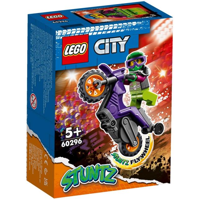 LEGO® City 60296 Kaskaderski motor za vožnjo po zadnjem kolesu