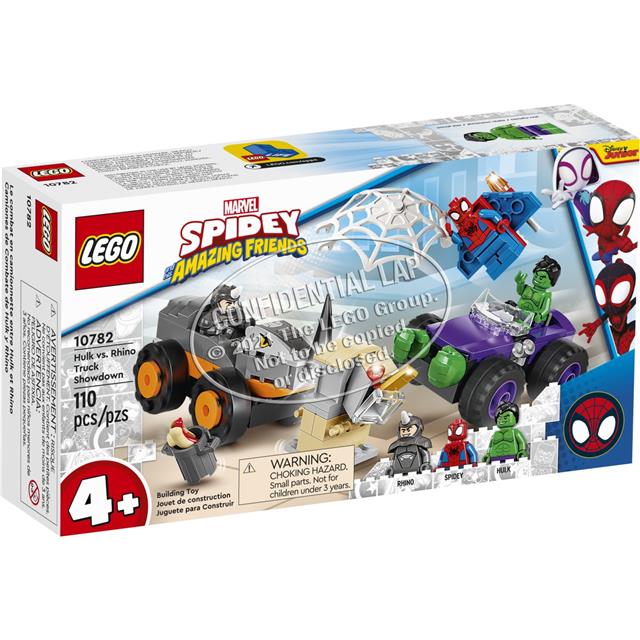Lego 10782 Spidey Spopad Hulka in Rhina v pošastnih tovorn