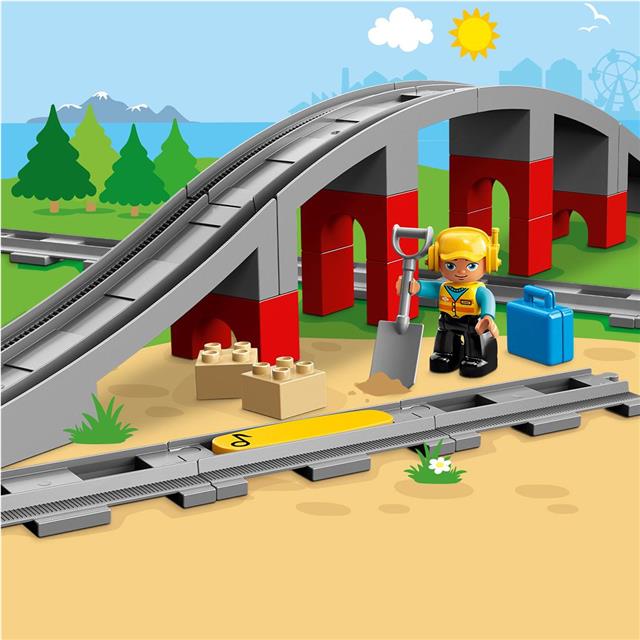 Lego Duplo Železniški tiri in most - 10872