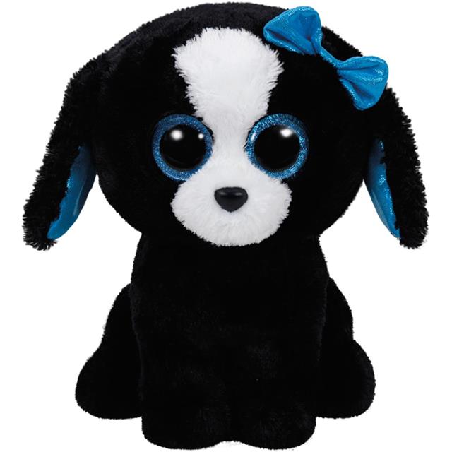 TY Beanie Boos TRACEY - black/white dog (24 cm) TY 37076