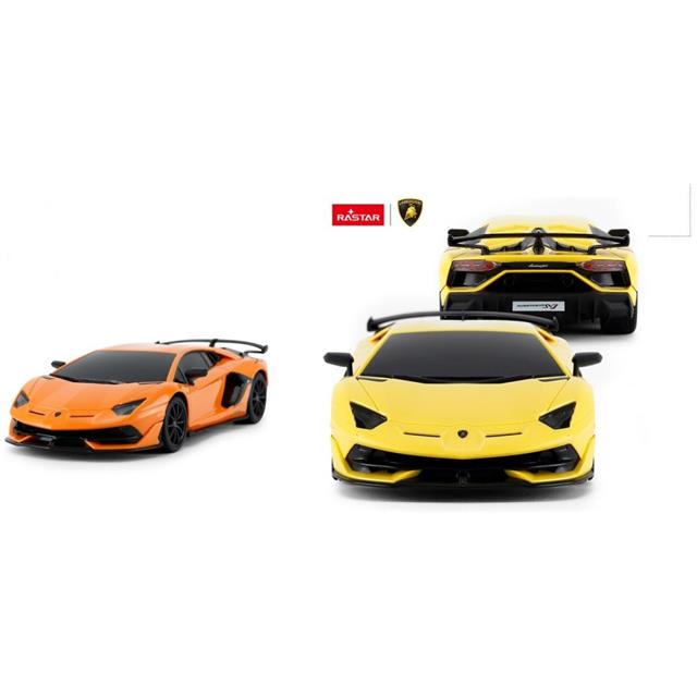 Rastar Avto R/C 1:24 Lamborghini Aventador SVJ - oranžen/rumen