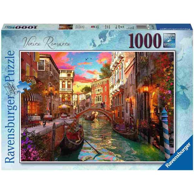 Ravensburger sestavljanka Romantične Benetke 1000