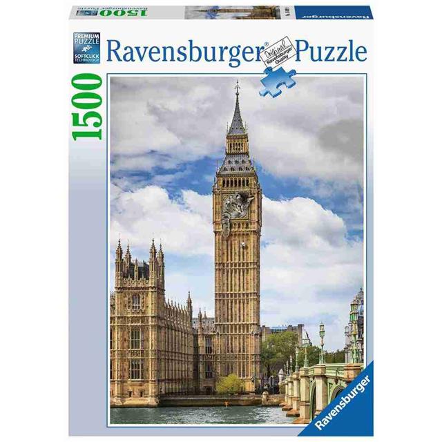 Ravensburger sestavljanka Mačka na Big Benu 1500