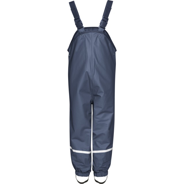 Otroške dežne hlače z naramnicami flis podloga modre 408622