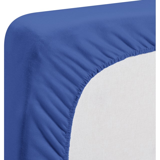 Nepremočljiva elastična Jersey rjuha 70 x 140 cm modra 100% bombaž 770321