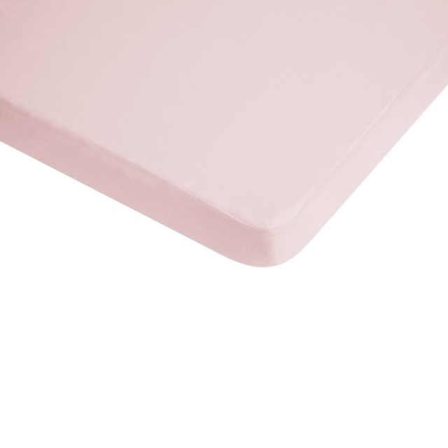 Nepremočljiva elastična Jersey rjuha 70 x 140 cm roza 100% bombaž