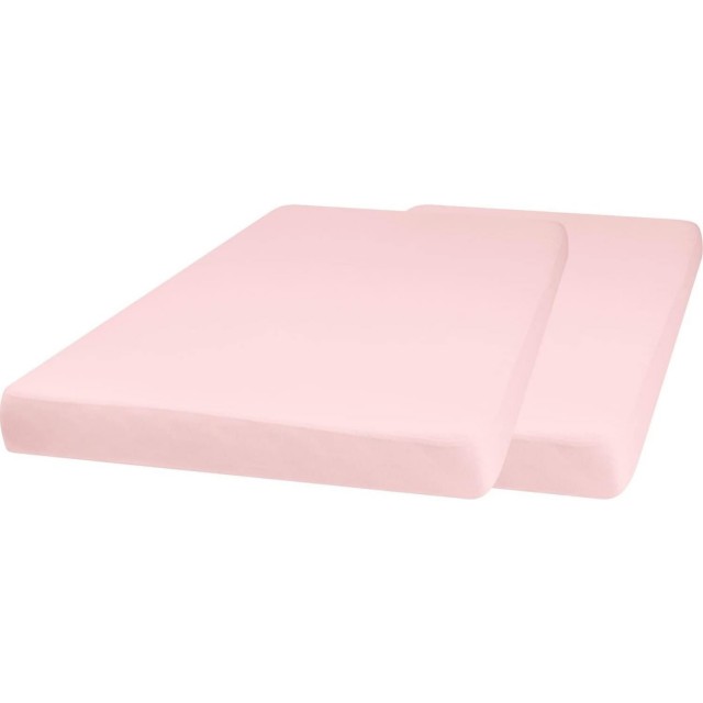 Nepremočljiva elastična Jersey rjuha 70 x 140 cm ROZA 100% bombaž 2 pak 770331