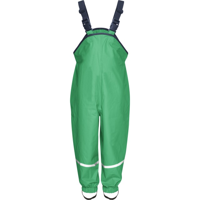 Otroške dežne hlače z naramnicami zelene 405424