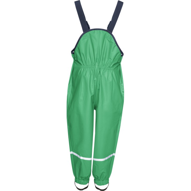 Otroške dežne hlače z naramnicami zelene 405424
