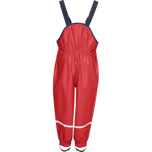 Otroške dežne hlače z naramnicami rdeče 405424