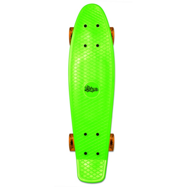 Skateboard rolka No Rules Fun ABEC 5 Green - clear orange 356