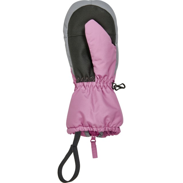 Rokavice smučarske za otroke na prst na zadrgo pink 422029