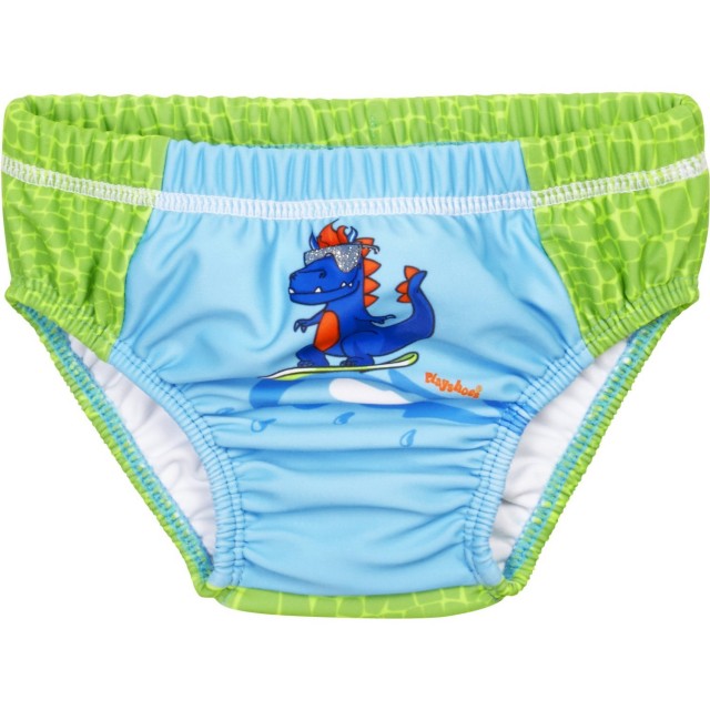 UV kopalke za dojenčke - plavalne plenice Dino modro zelene 461300