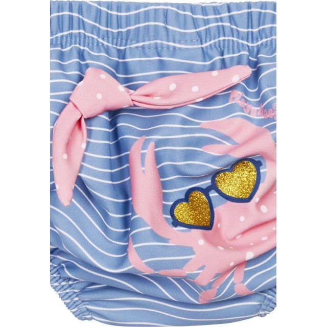 UV zaščitne kopalke za dojenčke - plavalne plenice rakec roza modre 461290