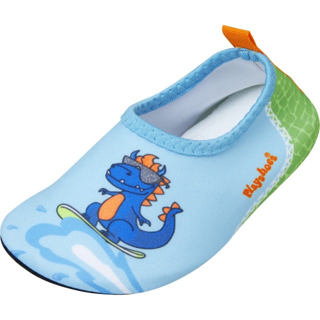 UV otroški čevlji za v vodo barefoot dino modri 174918