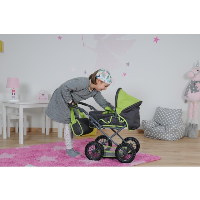 Knorrtoys voziček za punčke - lutke majhen Ruby - Tec Green 63183