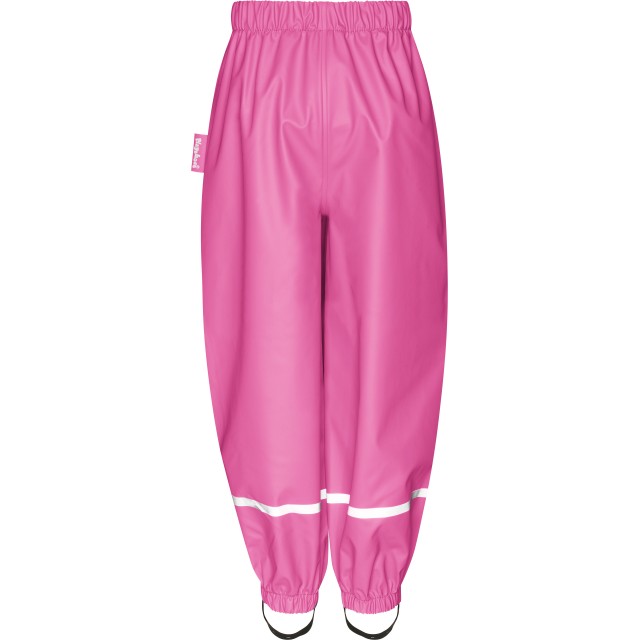 Otroške dežne hlače brez naramnic s patentom pink 405421