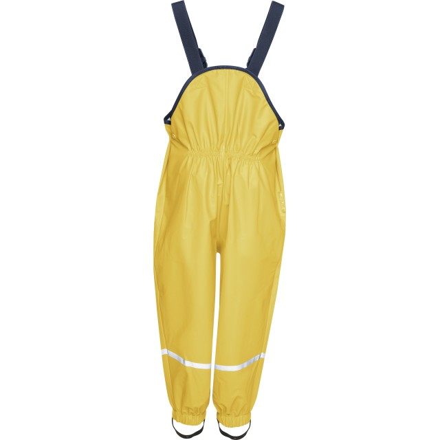 Otroške dežne hlače z naramnicami rumene 405424