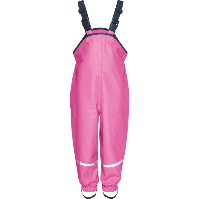 Otroške dežne hlače z naramnicami pink 405424