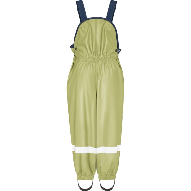 Otroške dežne hlače z naramnicami olivna 405432