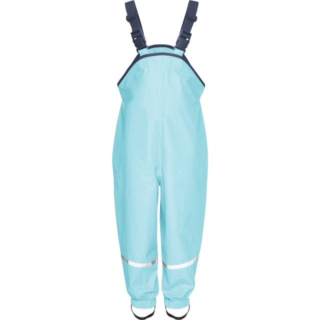 Otroške dežne hlače z naramnicami svetlo modre 405424