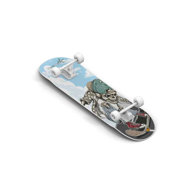 Rolka Skateboard Muuwmi ABEC 5, Skull 540