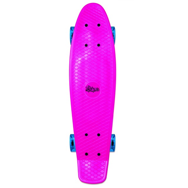 Skateboard rolka No Rules Fun Pink LED kolesa 349