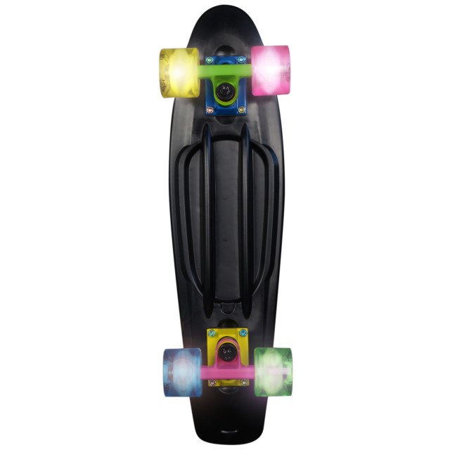 Skateboard rolka No Rules Neon LED kolesa 293