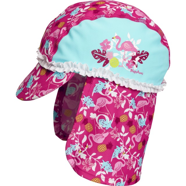 UV zaščitna otroška kapa flamingo turkizna 461208-015