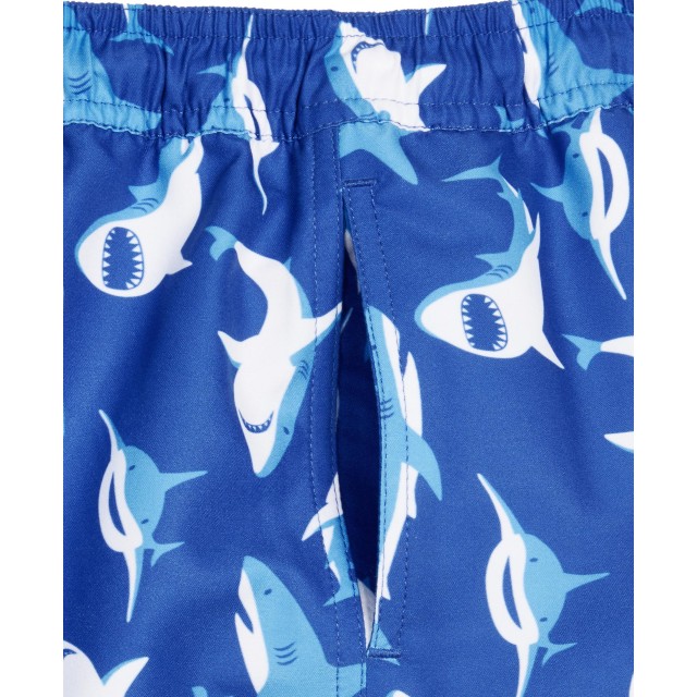 UV zaščitne otroške bermuda kopalke morski pes modre 469111