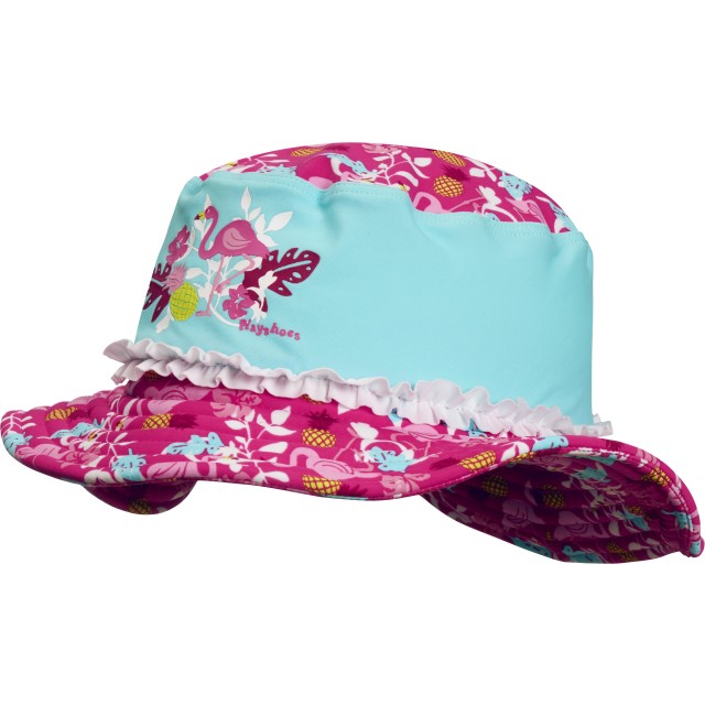 UV zaščitni otroški klobuk flamingo turkizen 461207