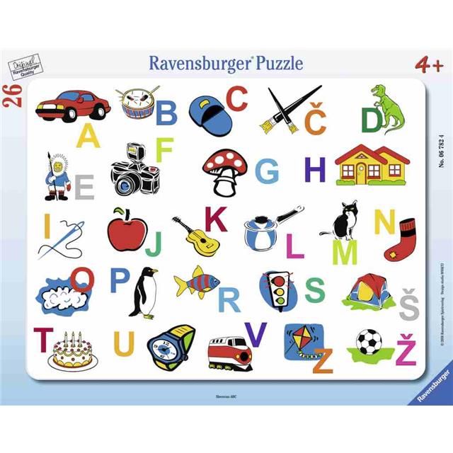 Ravensburger sestavljanka ABC Slovenska abeceda 26d