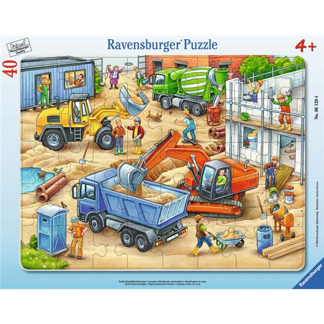 Ravensburger Sestavljanka Delovna vozila na gradbišču 40d