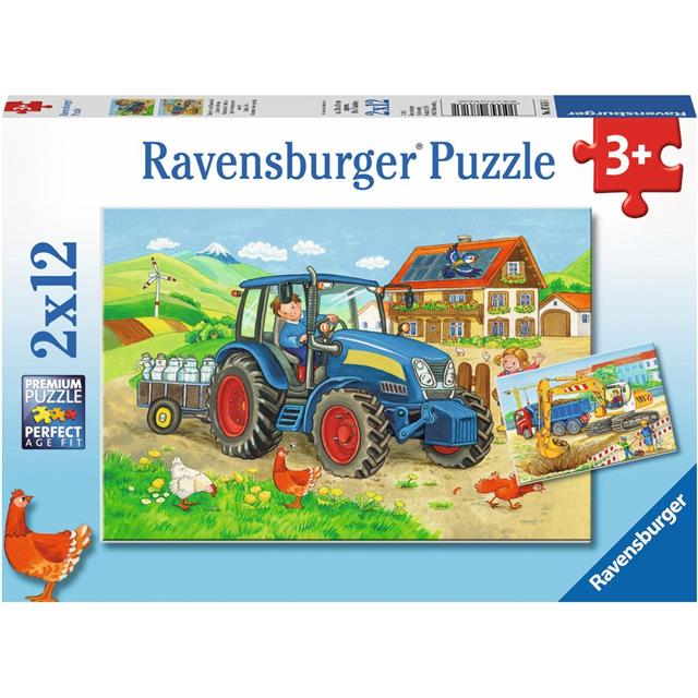 Ravensburger sestavljanka Delo na kmetiji 2x12d