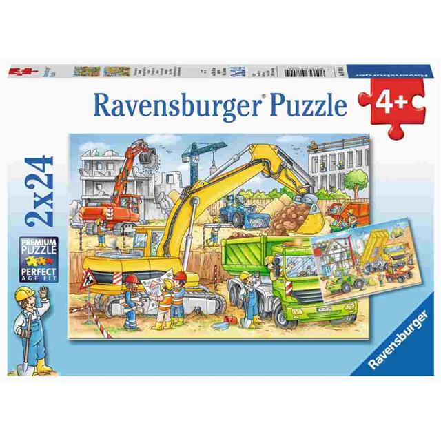 Ravensburger sestavljanka Delo na gradbišču 2x24d