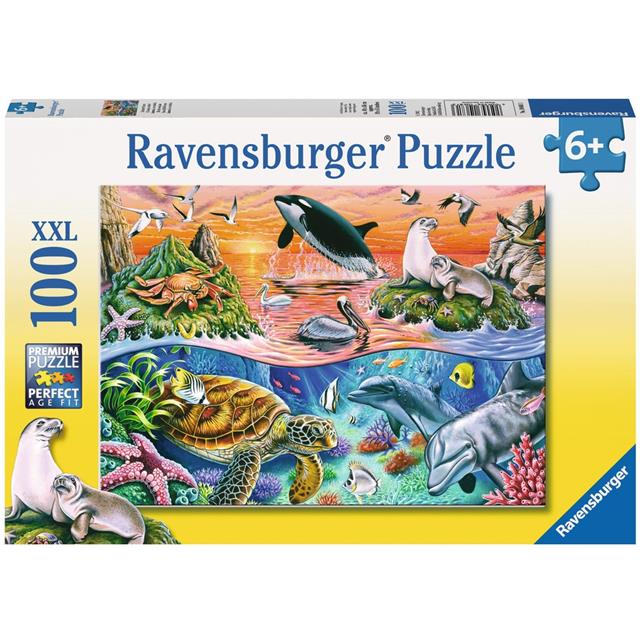 Ravensburger sestavljanka Živali v oceanu 100d