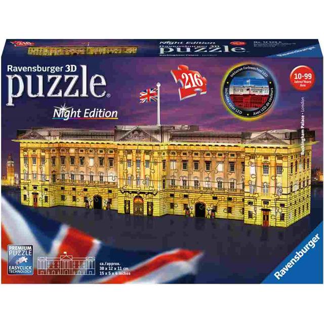 Ravensburger sestavljanka 3D Buckingham Palace ponoči 216d